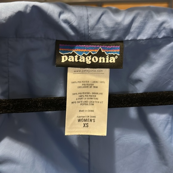 Patagonia rain jacket duster cobalt blue excellent condition - Picture 3 of 6
